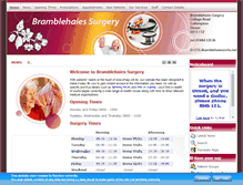 Tablet Screenshot of bramblehaiessurgery.co.uk